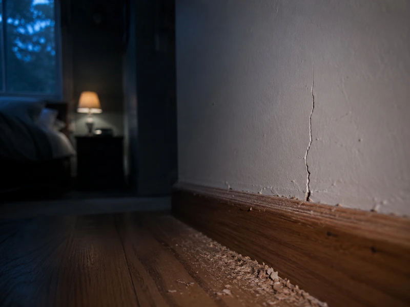 Rustling sounds inside walls after dark