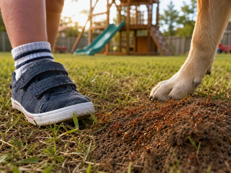 Attacking pets and children near outdoor play areas