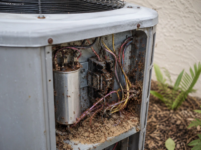 Nesting inside AC units and electrical boxes